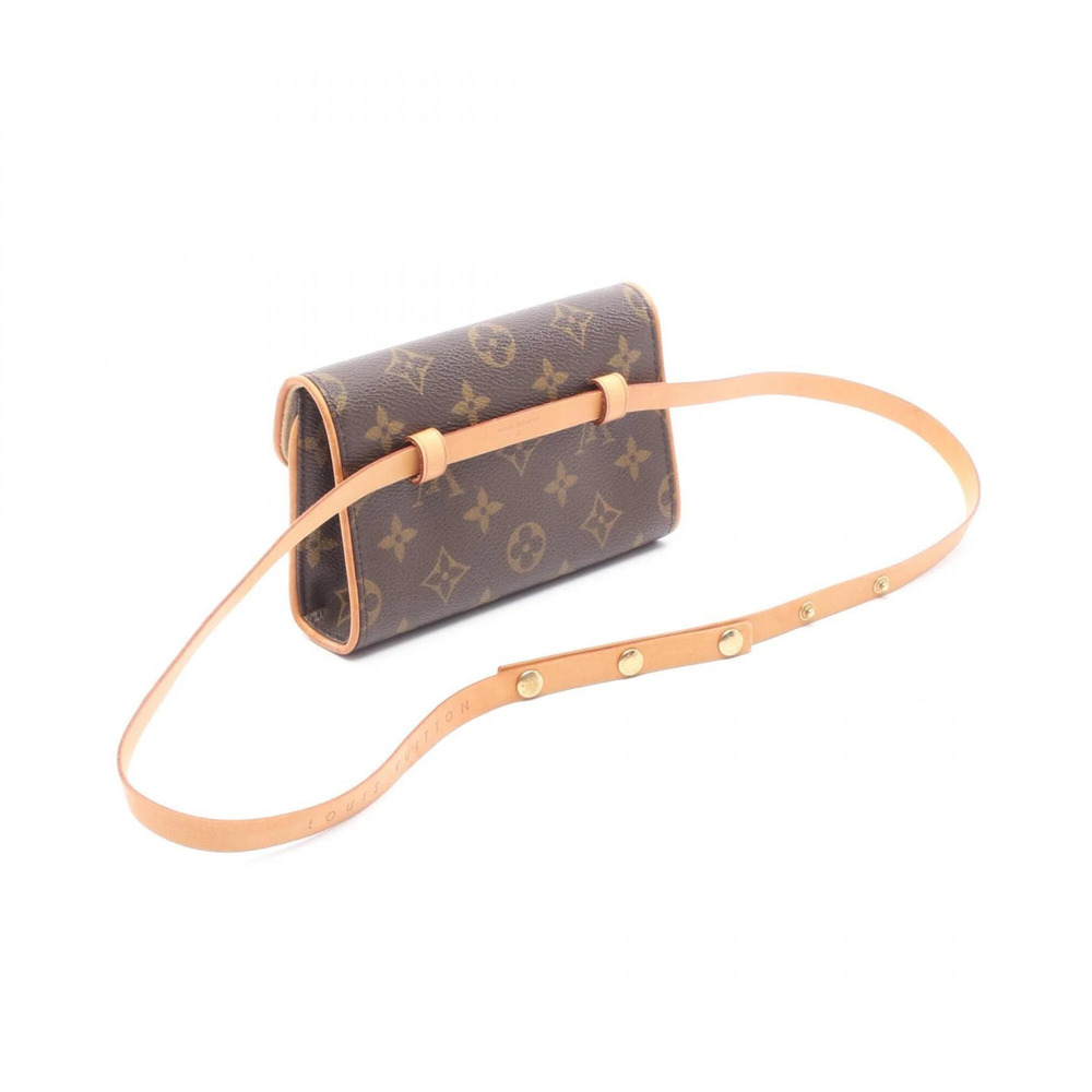 LOUIS VUITTON Authentic Brown Monogram Leather Pochette Fanny Pack - Picture 2 of 8